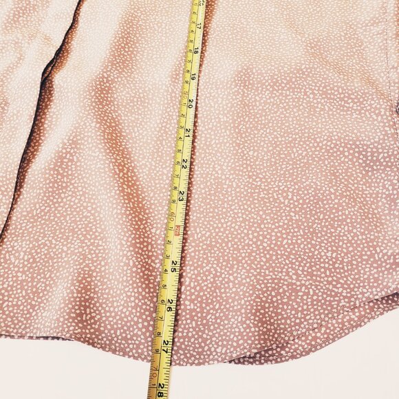 Lafayette 148 Scottie Silk Classic Office Button Down Beige Shirt - Picture 7 of 10